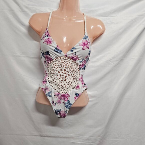 Frankies Bikinis Poppy One Piece Swimsuit Women Size M White - Picture 8 of 14